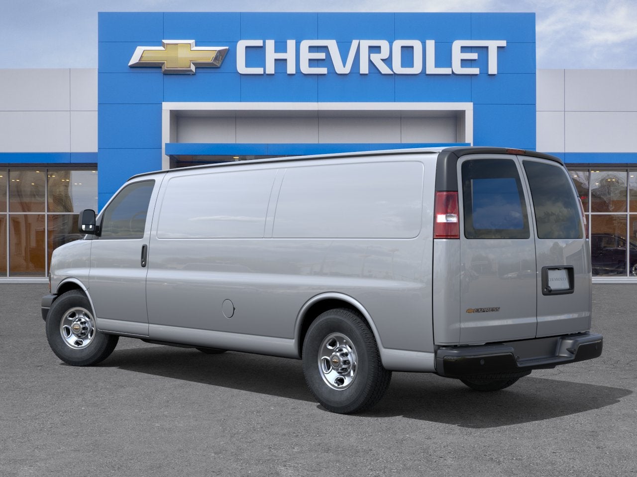2026 Chevrolet Express Cargo — rear three-quarter view