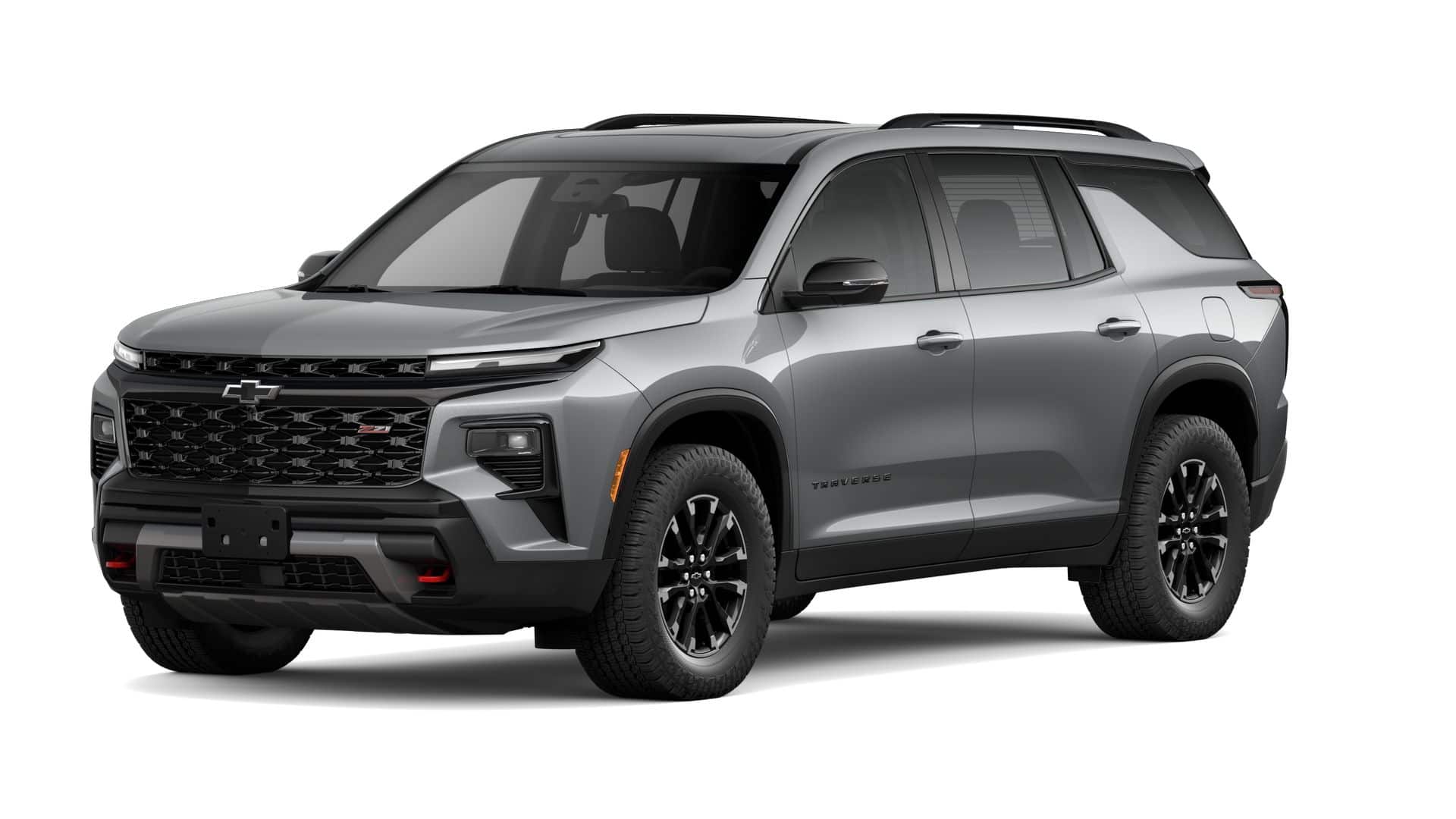 2026 Chevrolet Traverse Z71 in Sterling Gray Metallic — front three-quarter view