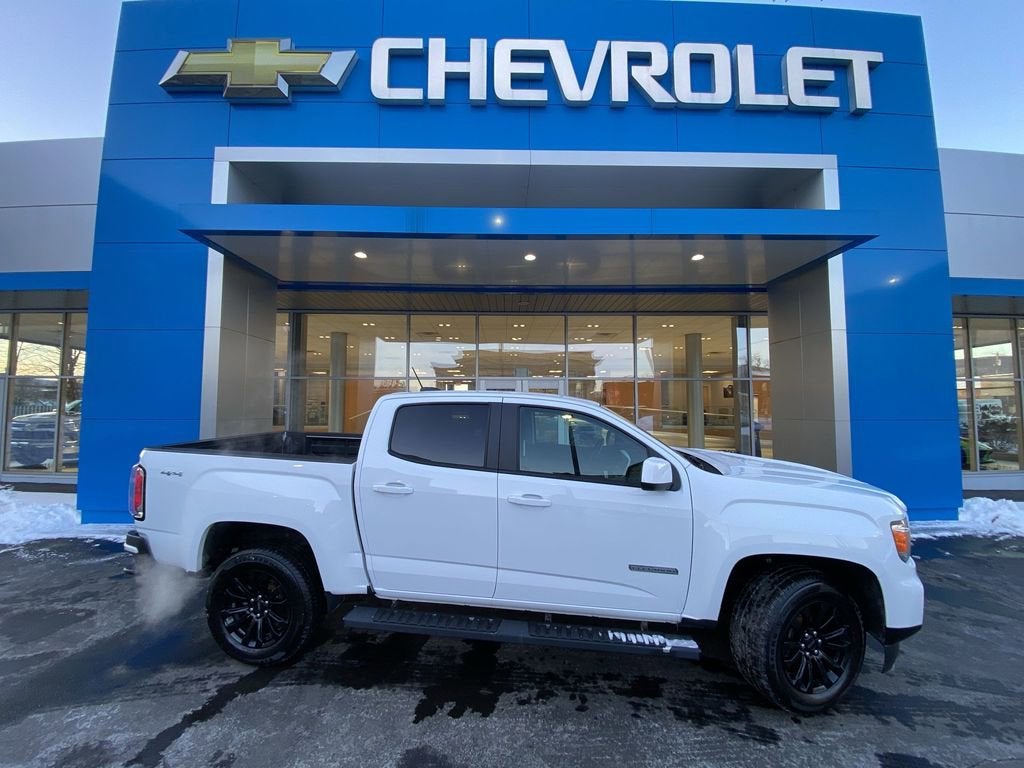 2022 GMC Canyon Elevation in Summit White — front three-quarter view