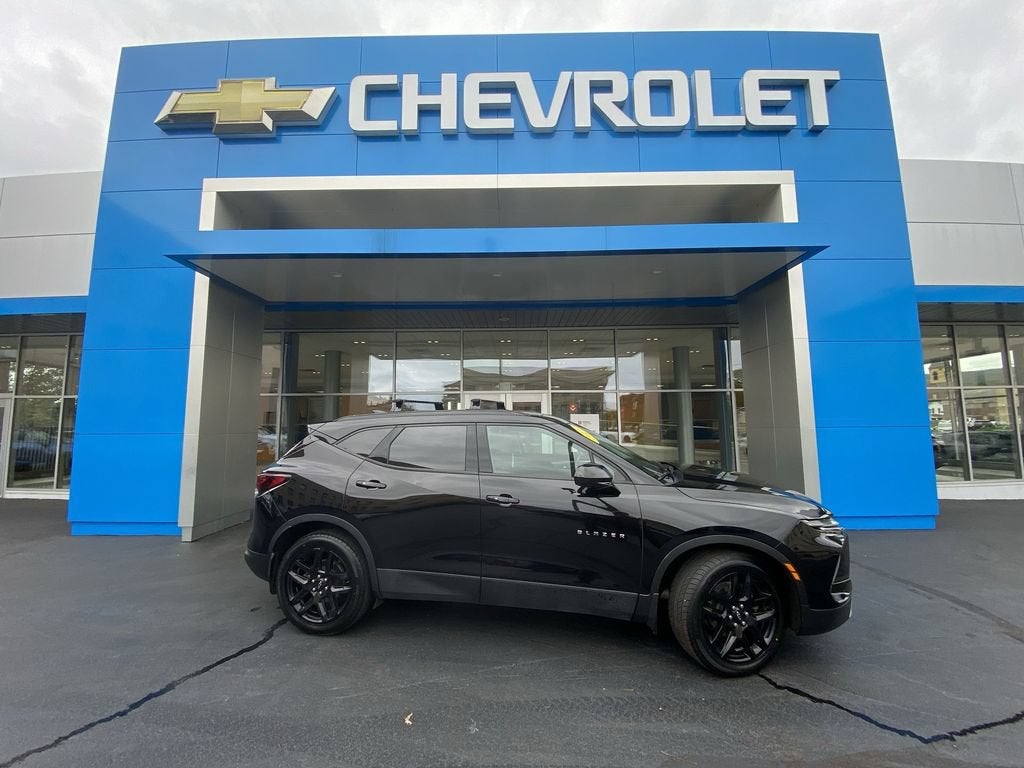 2023 Chevrolet Blazer 2LT in Black — front three-quarter view