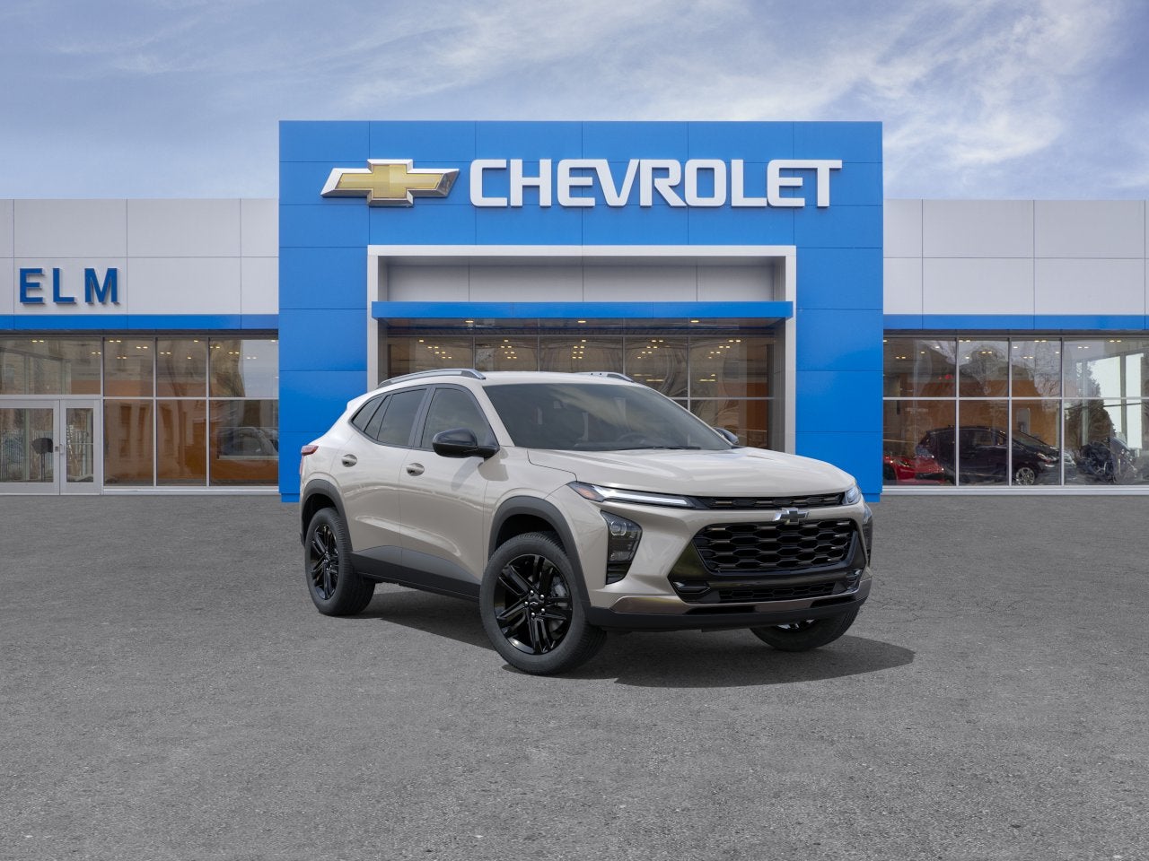 2026 Chevrolet Trax ACTIV in White Sands — front three-quarter view