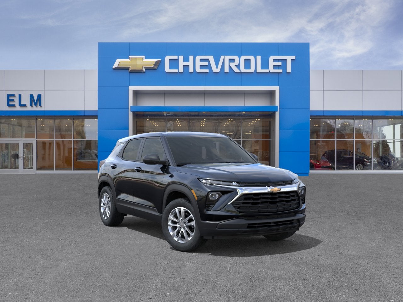2026 Chevrolet Trailblazer LS in Mosaic Black Metallic — front three-quarter view